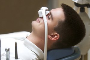 a man getting nitrous oxide