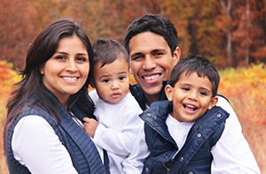 autumn family portrait