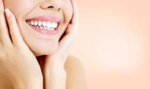 Close up of smiling woman’s teeth